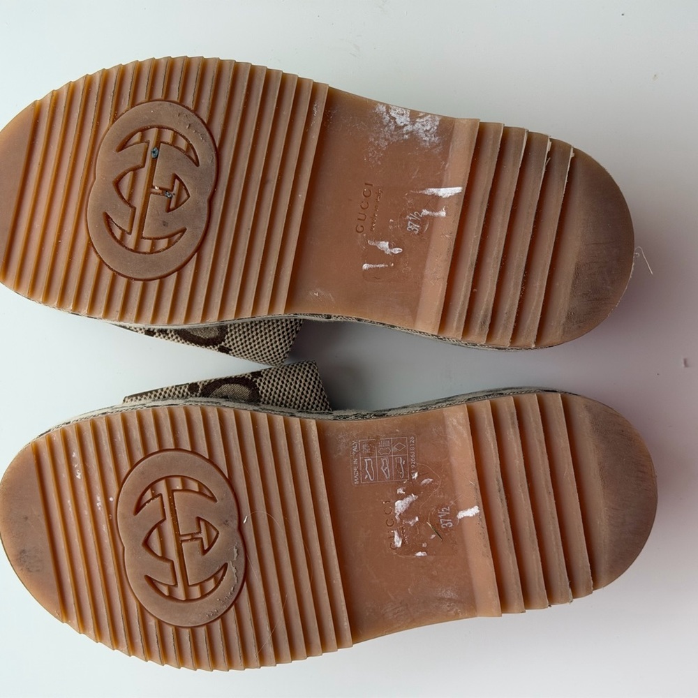 Gucci Beige and Brown Slippers - Picture 2 of 5
